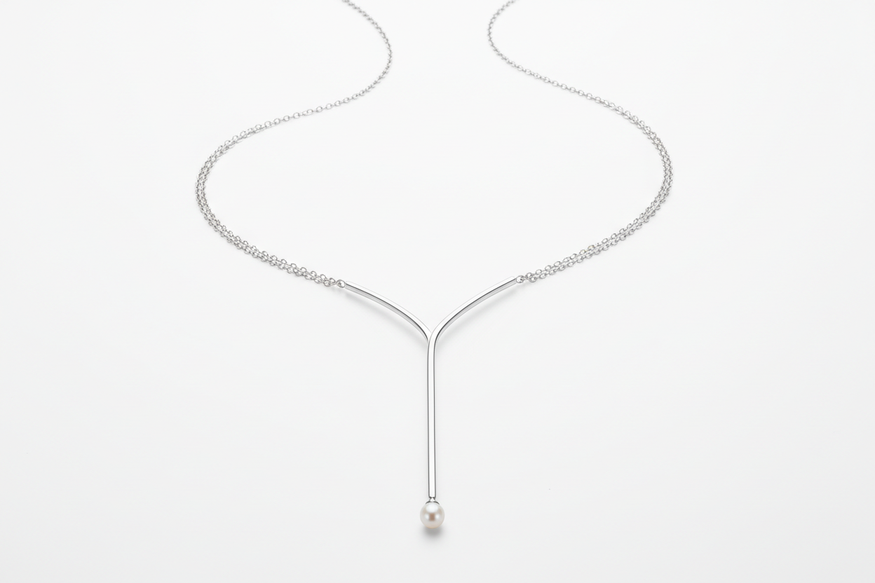银饰项链y型